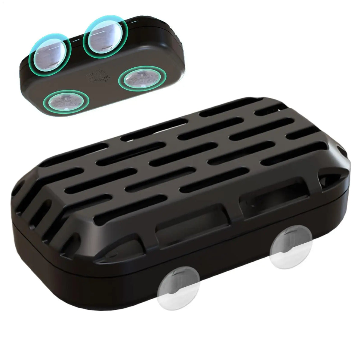 Turtle Waste Catcher Box with Suction Cup | Aquarium Reptile Accessory Reptile Tank Accessory Qme