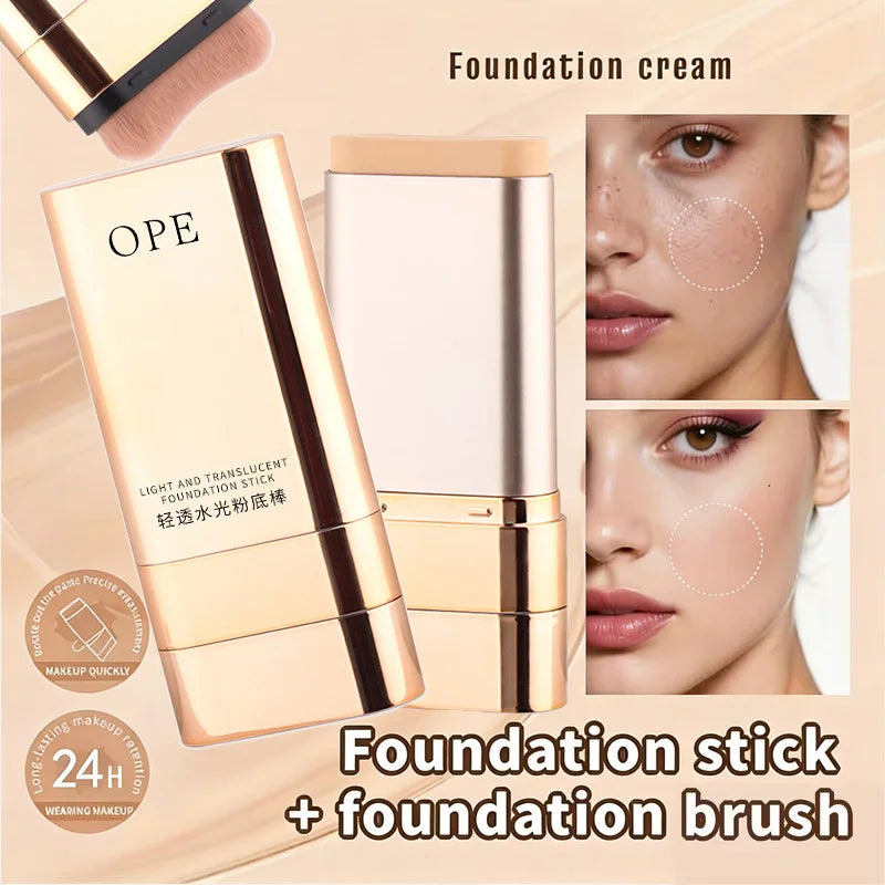 Qme Water-Glass Finish Foundation Stick | Moisturizing Foundation Stick Qme