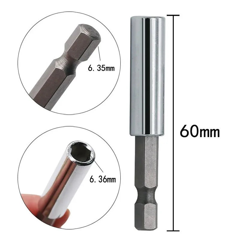 Magnetic Extension Bit Holder | Quick Release Screwdriver Bits Bit Holder Extension Qme