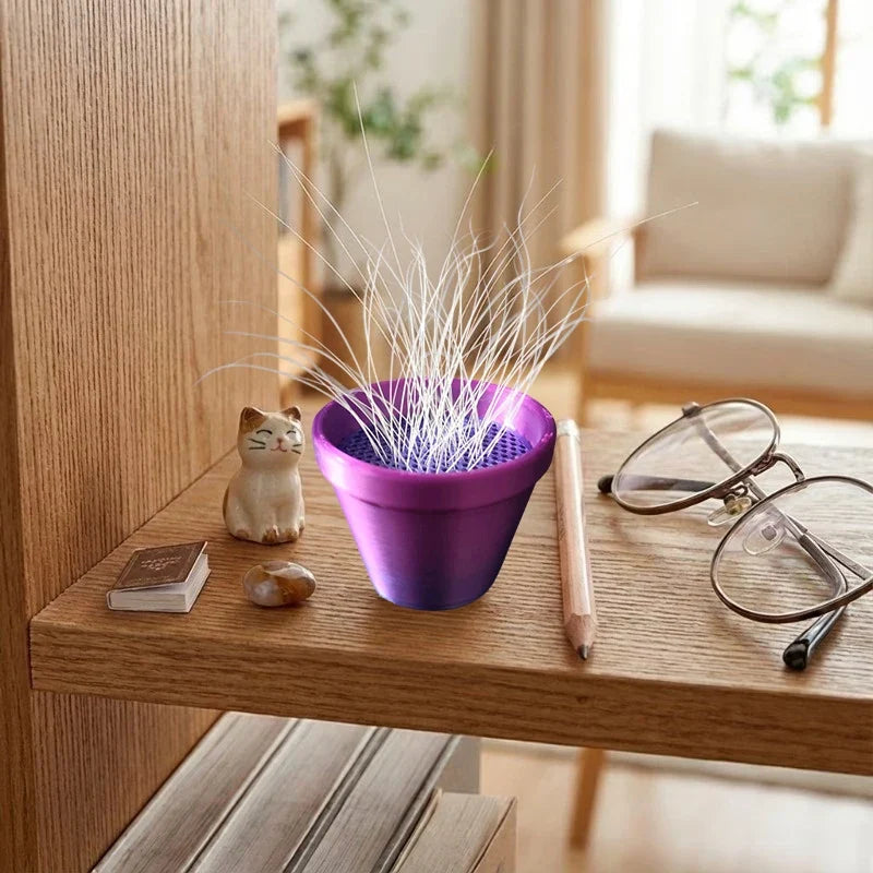 Cat Whisker & Fur Collector Mini Flower Pot Keepsake Ornament Cat Keepsake Ornament Qme