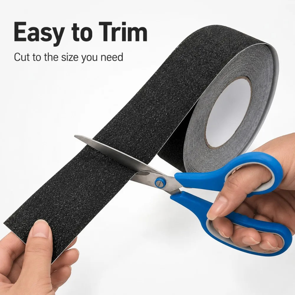 5M Self-Adhesive Non-Slip Grip Tape for Shower, Stairs & Floor Non-Slip Safety Tape Qme