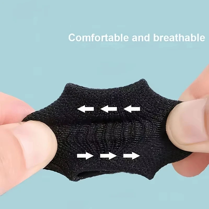 Finger Compression Sleeves – Elastic Breathable Sports Finger Guard Sports Finger Sleeves Qst