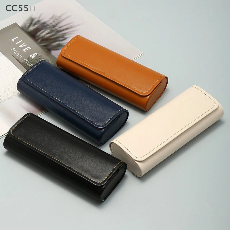 PU Leather Glasses Case – Portable Eyewear Storage Box Glasses Case Qst