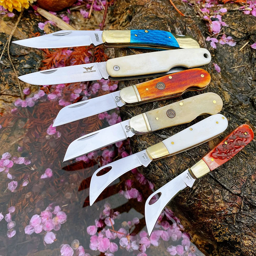 Z.QIAN W135HS Bone Handle Multi-Blade Slip Joint Pocket Knife Folding Pocket Knife Qst