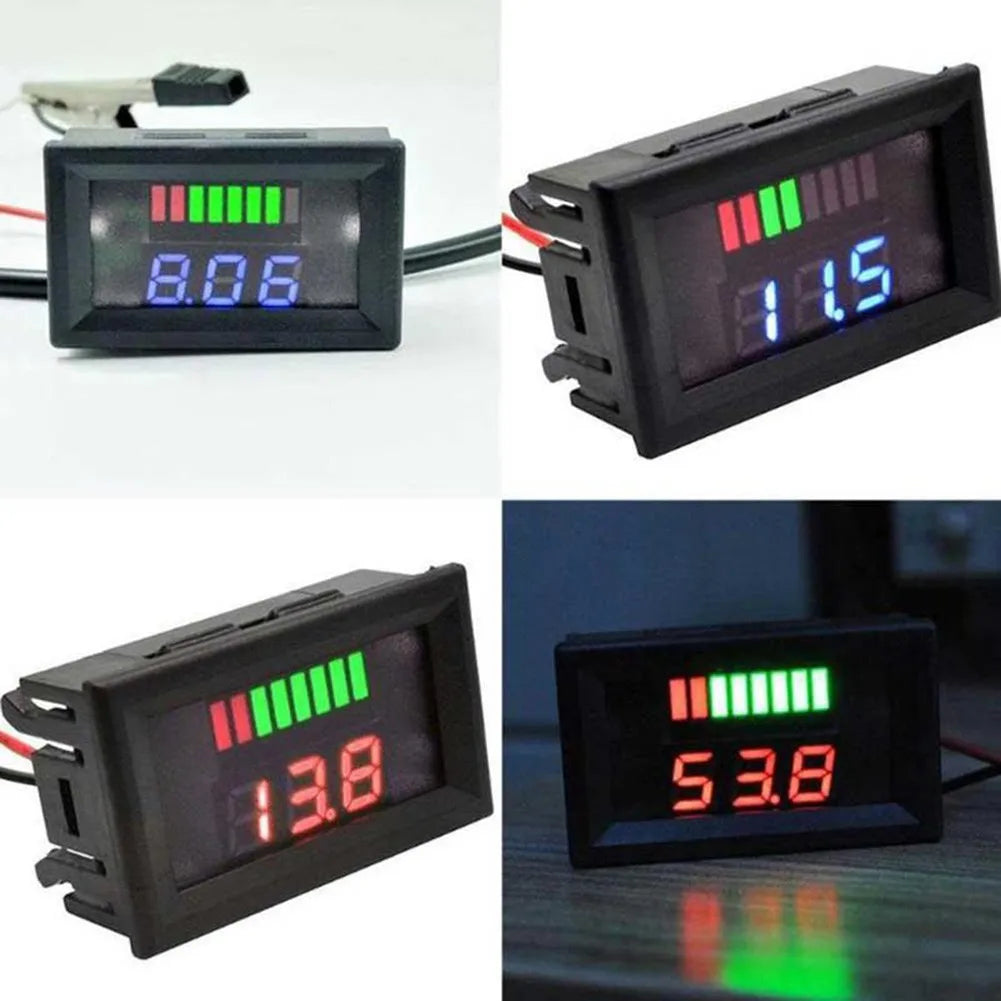 Digital Voltmeter 12-72V | Car, Marine & Motorcycle Battery Gauge Digital Voltage Gauge Qme