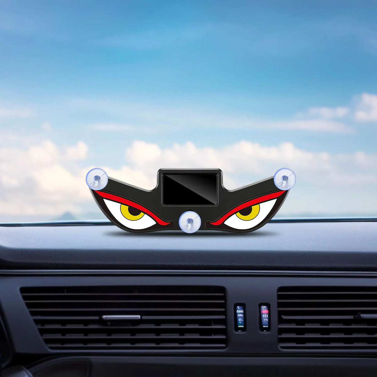 Evil Eye Car LED Light – Solar USB Dual Power Window Decor Car LED Decor Light Qme