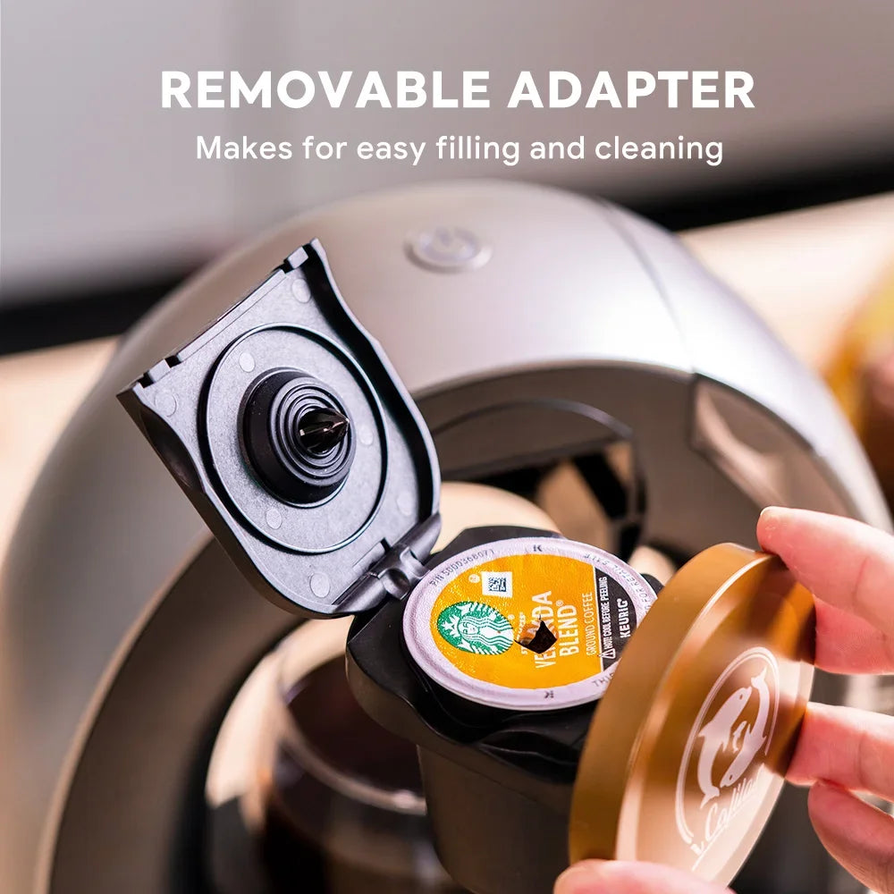 RECAFIMIL Portable 2-in-1 Coffee Maker – K-Cup & Ground Portable Coffee Maker Qst