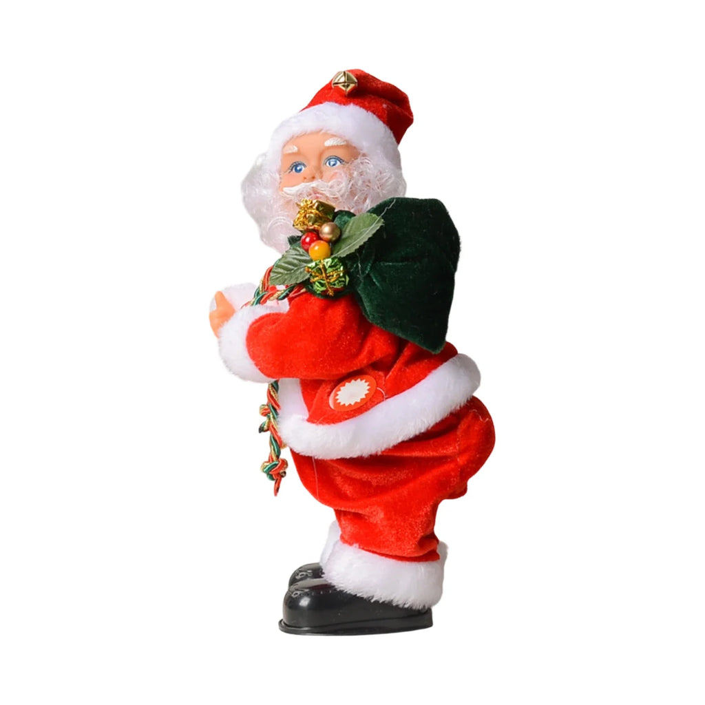 Dancing Santa Motorized Figurine | Animated Xmas Decor Christmas Figurine Qme C One Size