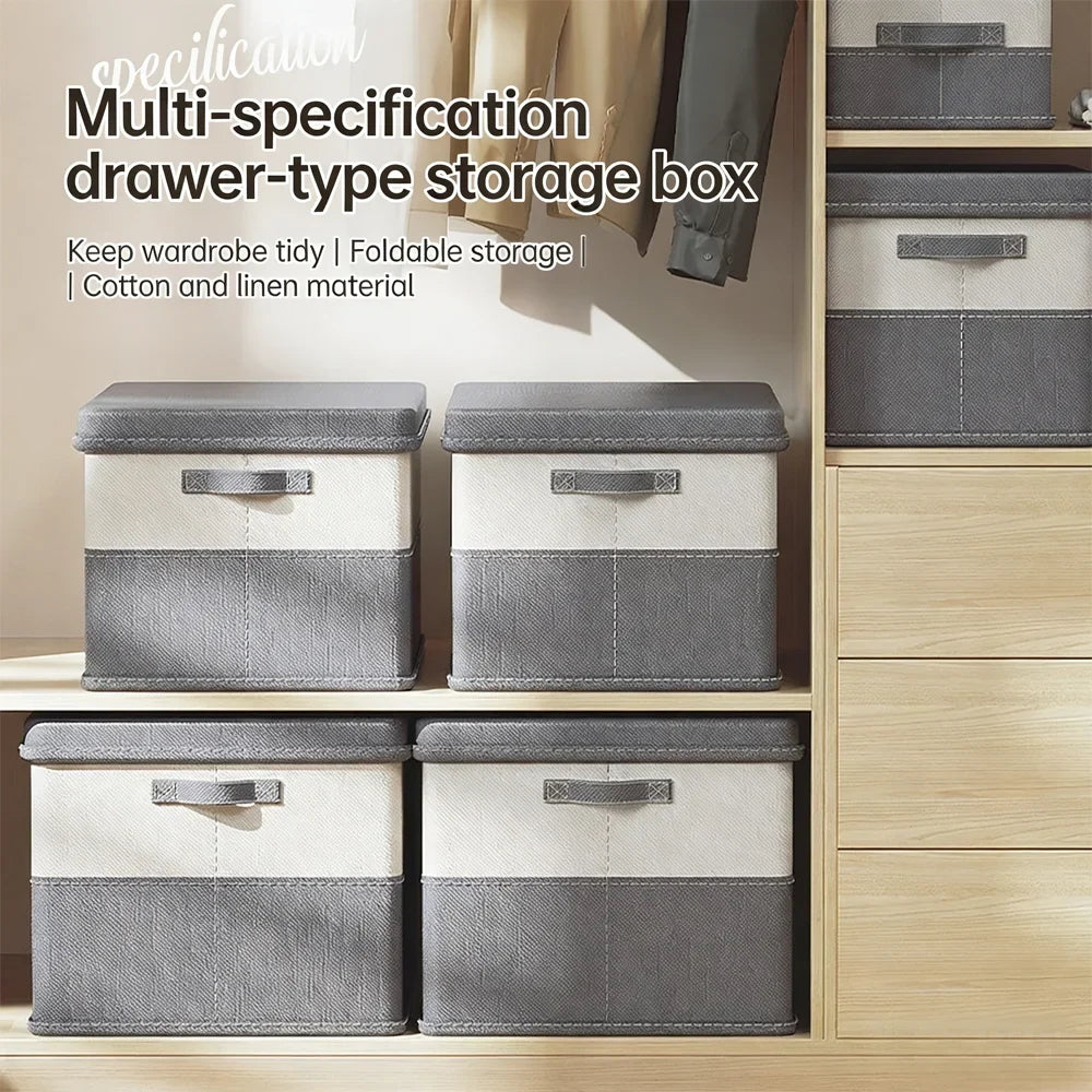 Large Foldable Storage Bin for Clothes, Quilts & Bedding Foldable Storage Bin Qme