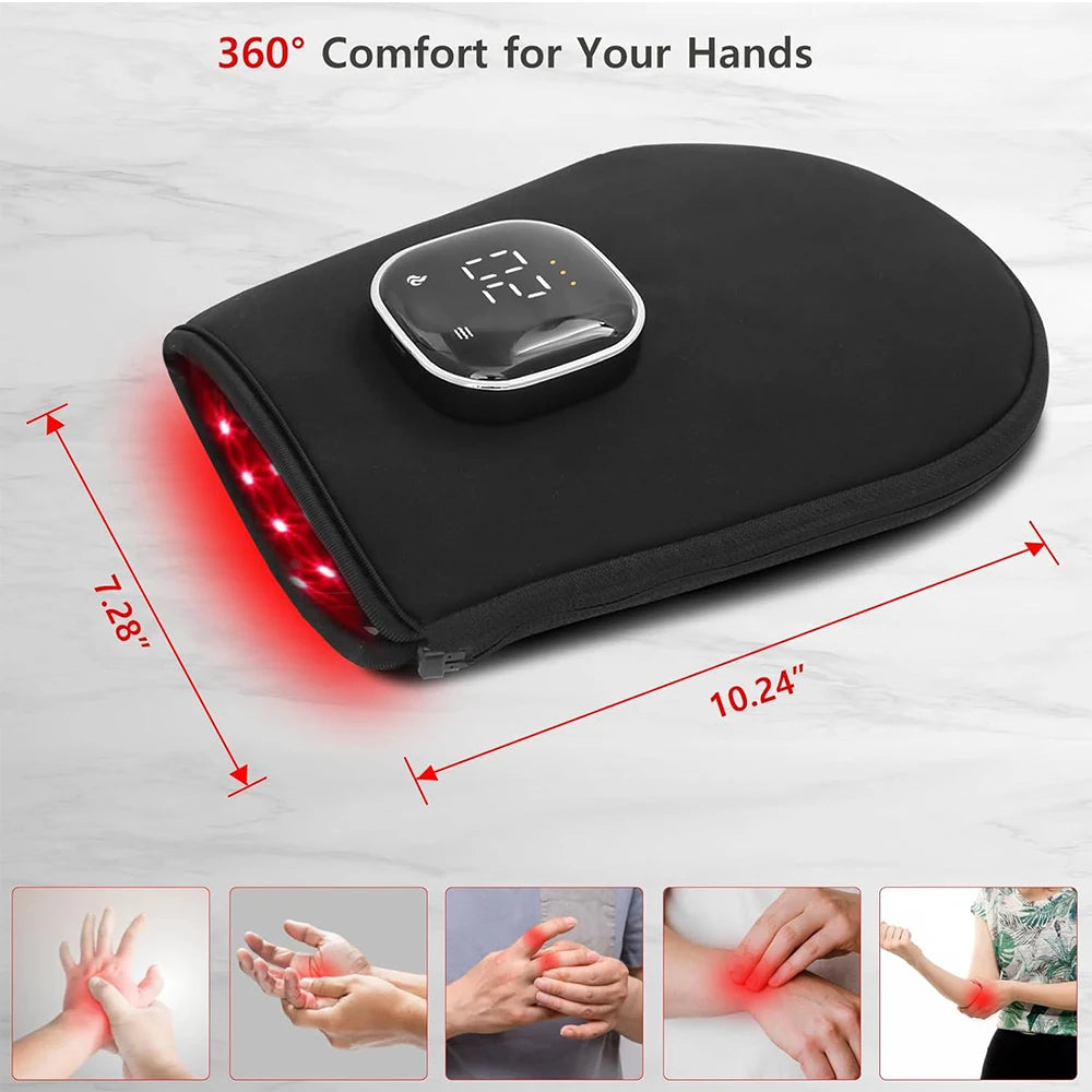 Red Light Therapy Gloves – 660nm & 850nm Infrared Hand Device Light Therapy Gloves Qst
