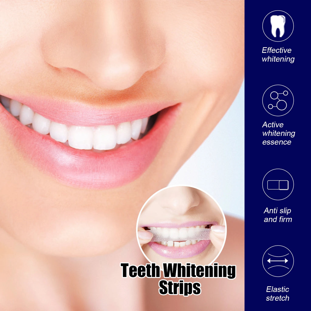 Eelhoe Teeth Whitening Strips – Mint Gel, 7pcs Oral Care Teeth Whitening Strips Qst