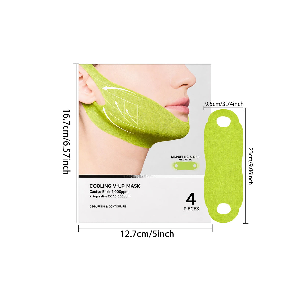 4-Pack Cheek Lifting Face Patches – Firming & Moisturizing Face Lifting Patches Qst