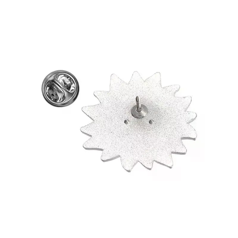 Rainbow Sunflower Enamel Lapel Pin | Alloy Brooch Badge Enamel Lapel Pin Qme