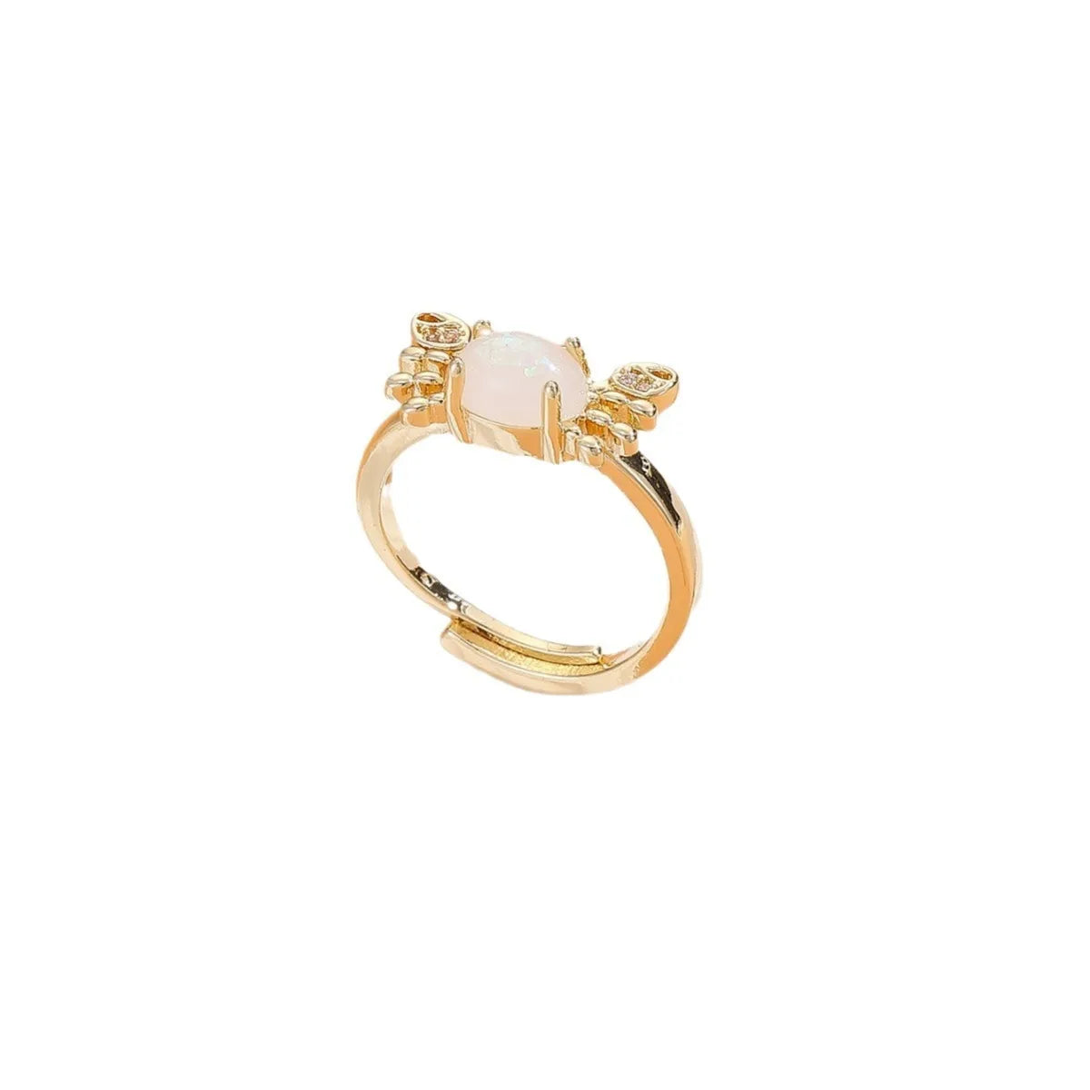 Mini Crab Charm Ring for Women | Cute Personalized Jewelry Charm Ring Qme