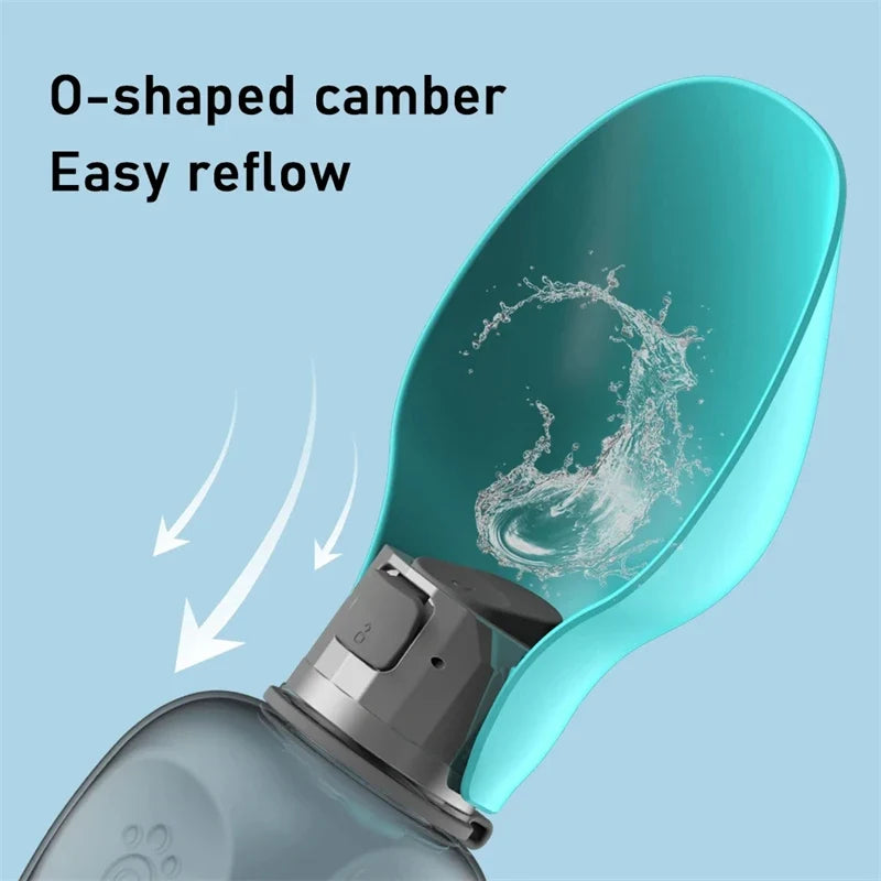 Portable Dog Water Bottle 800ml – Leakproof Outdoor Pet Bottle Pet Water Bottle Qme