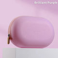 Large Silicone Cosmetic Bag – Waterproof Travel Makeup Organizer Cosmetic Bag Qst Bright purple