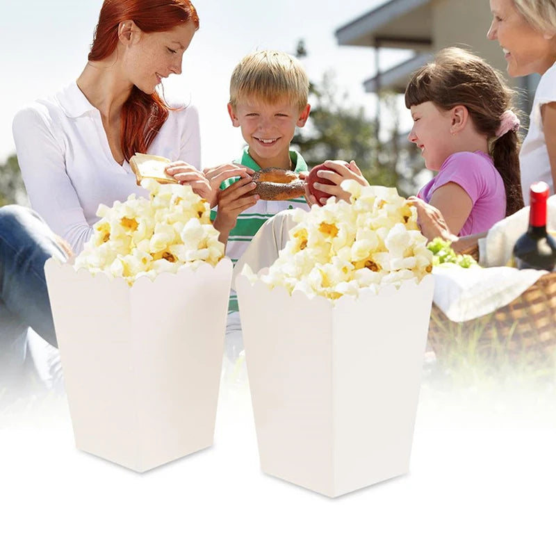 10-Pack Mini Paper Popcorn Boxes for Parties & Candy Treats Party Snack Boxes Qst
