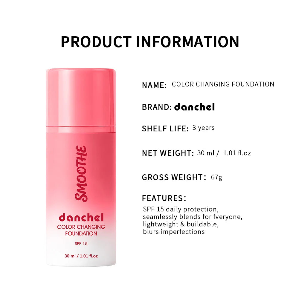 Color Adaptive Liquid Foundation – Velvet Glow, 16H Wear Liquid Foundation Qst