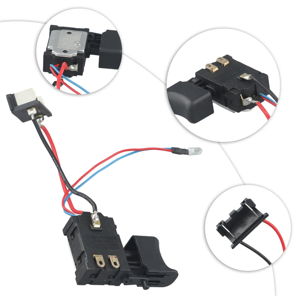 21V Drill Dustproof Speed Control Trigger Switch Replacement Drill Trigger Switch Qme