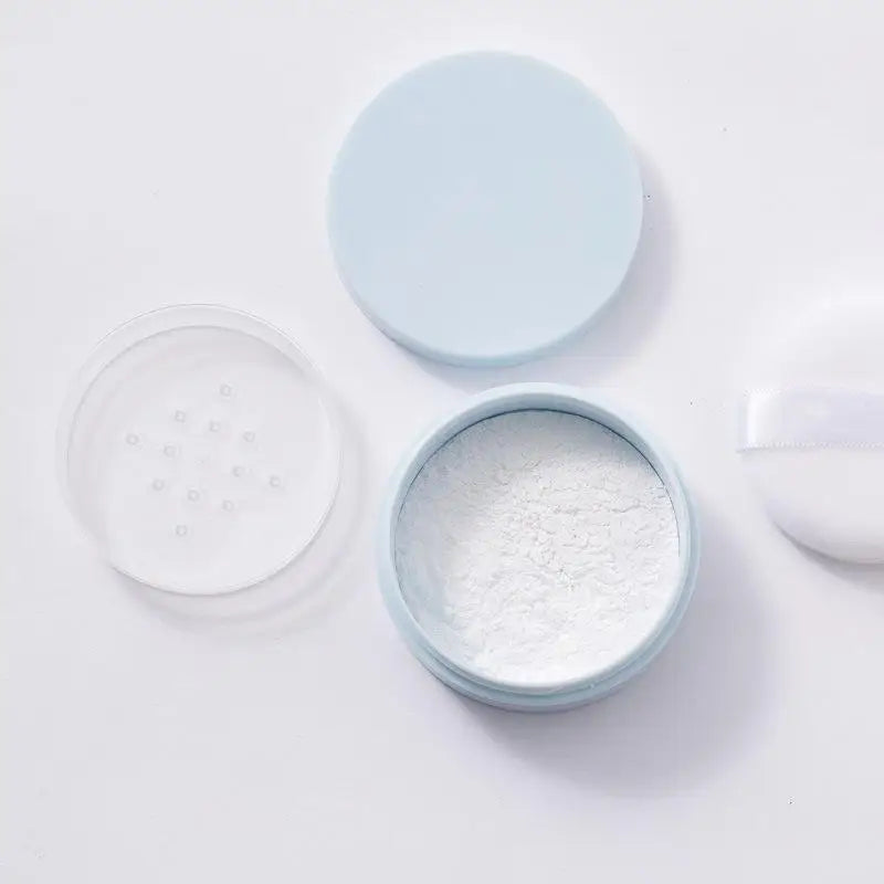 5g Refillable Loose Powder Jar with Sifter Lid & Puff Powder Jar Container Qst