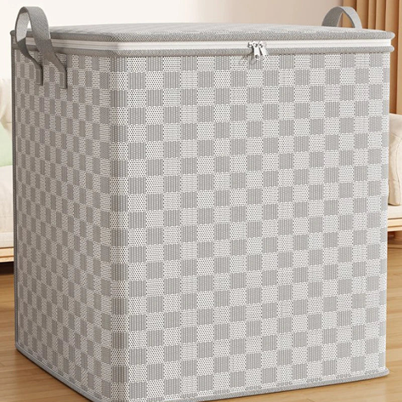 Large Dustproof Non-Woven Quilt Storage Bag with Lid & Zipper Quilt Storage Bag Qme