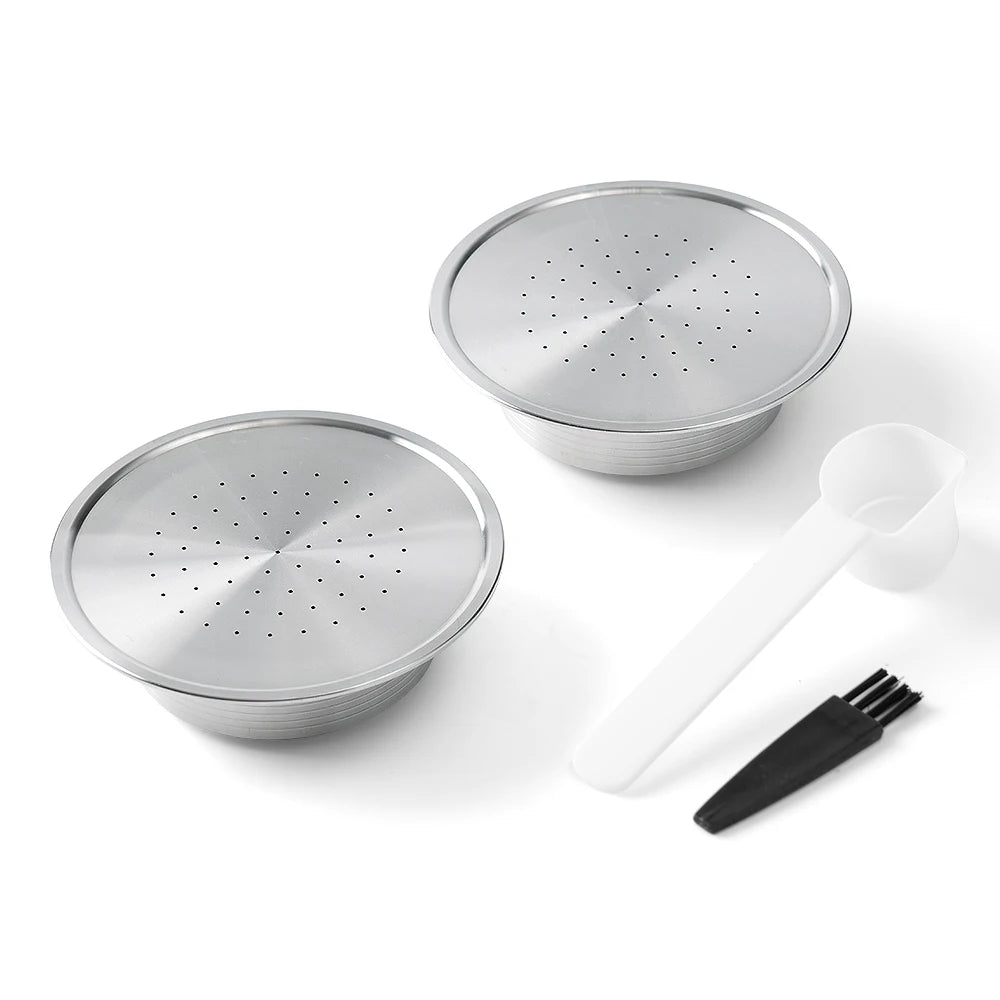 Reusable Stainless Steel Coffee Pods for Senseo HD7801 | Refillable Refillable Coffee Pods Qst 2pcs