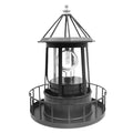Lighthouse Solar LED Garden Light – Rotating Beam Outdoor Lamp Solar Garden Light Qme Yard Lighting
