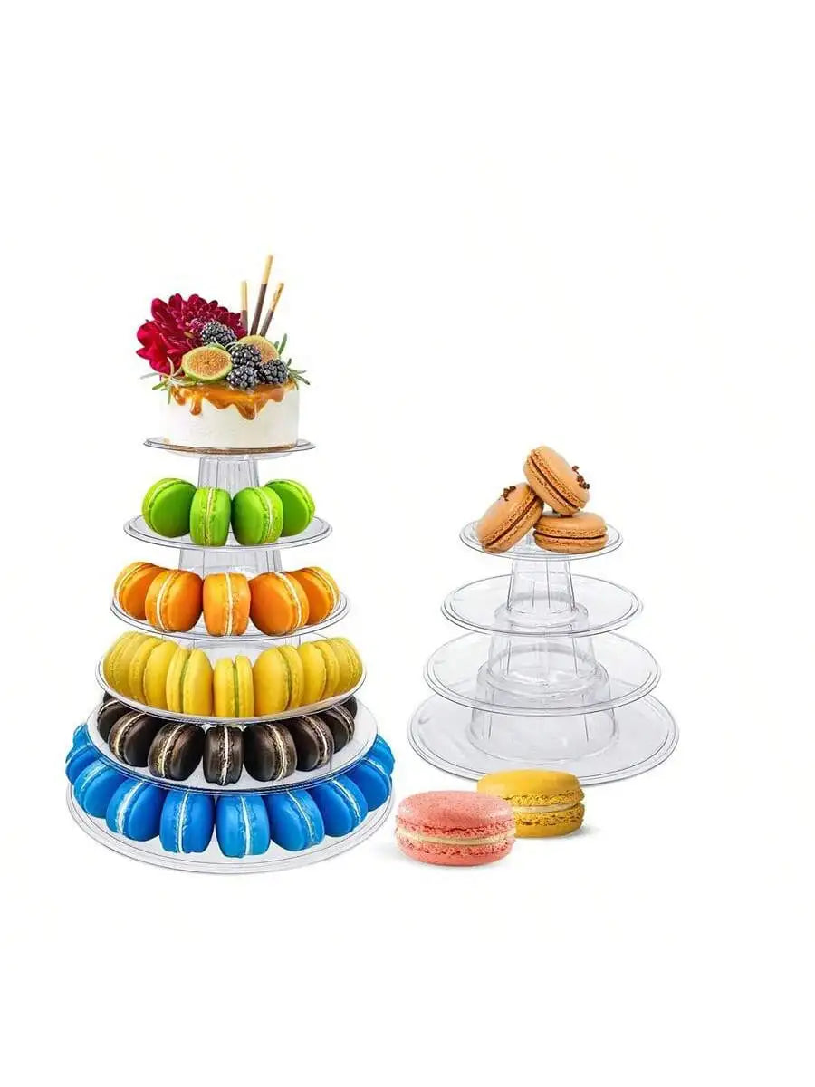 4–6 Layer Macaron Pastry Display Rack | Tiered Dessert Stand Tiered Dessert Stand Qme