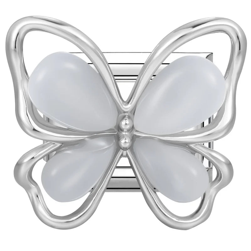 Zircon Italian Charm Links – Bow Knot Floral Heart Butterfly Italian Charm Links Qme Style 30
