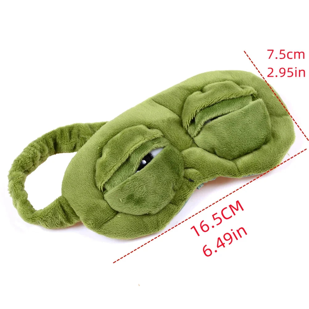 3D Frog Sleep Mask – Soft Cotton Travel Eye Mask, Unisex Novelty Sleep Mask Qme 1 0