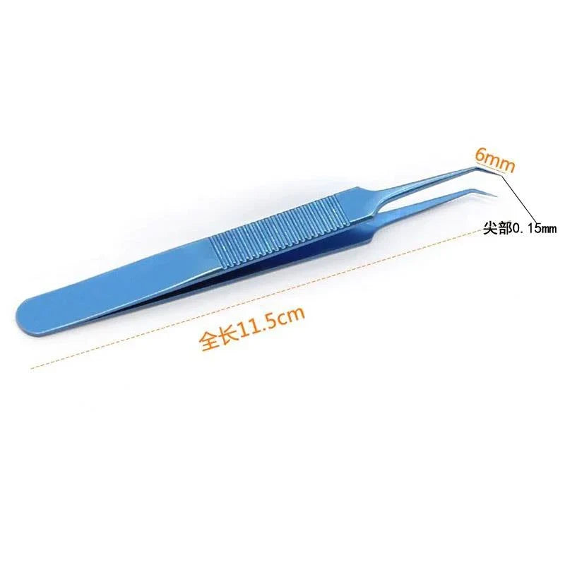 Titanium FUE Hair Implanter Forceps Tweezer – 3 Colors Precision Cosmetic Forceps Qme