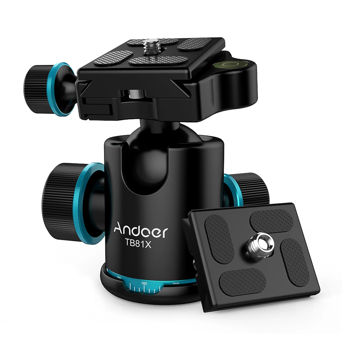 Andoer TB81X 360° Panoramic Tripod Ball Head | 8KG Load Tripod Ball Head Qst