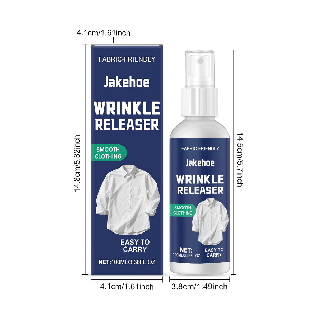 100ml No-Iron Wrinkle Releaser Spray – Portable Garment Care Wrinkle Releaser Spray Qst