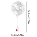 Mini Electric Fan Quiet Portable Cooler with Plug Adapter Portable Electric Fan Qme White