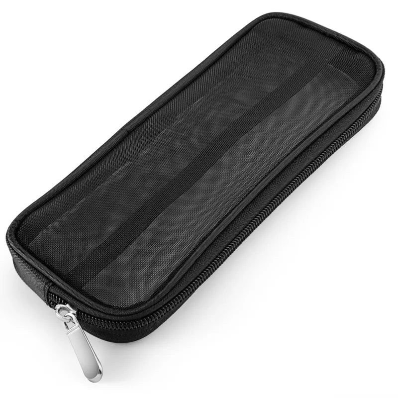 Makeup Brush Travel Case & Cosmetic Toiletry Bag Organizer Cosmetic Travel Bag Qme Blcak CN