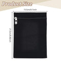 Anti-Theft Zipper Sew-In Inside Pocket for Jackets & Coats Sew-In Security Pocket Qme Black