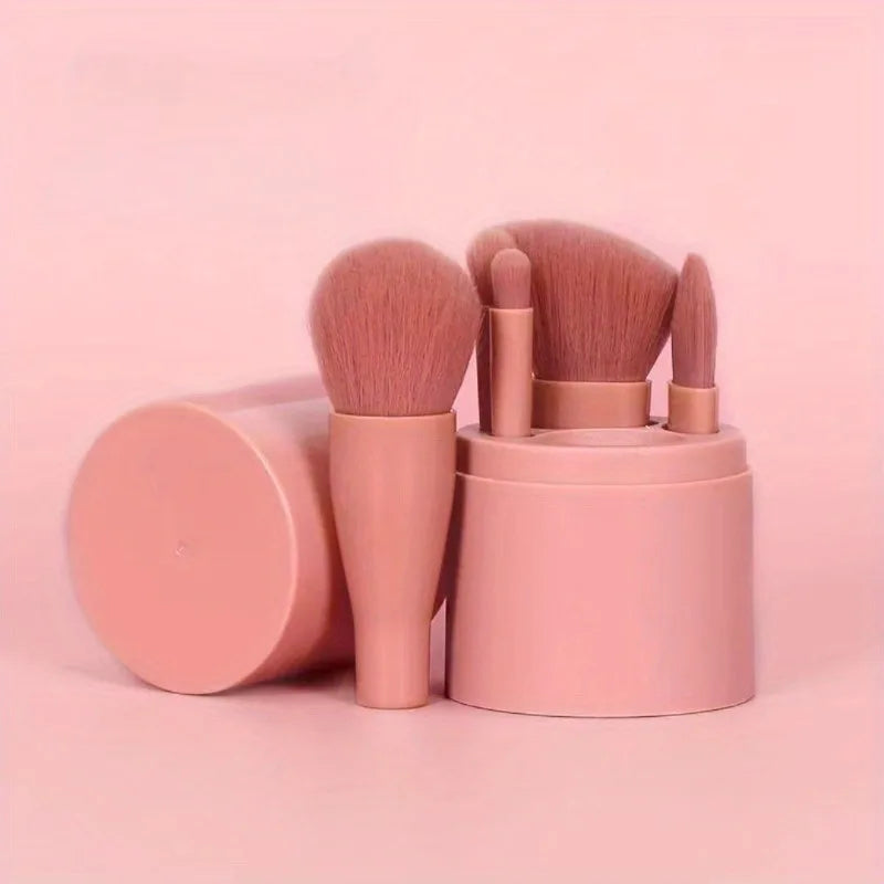 5-Piece Makeup Brush Set with Box – Foundation & Contour Makeup Brush Set Qme