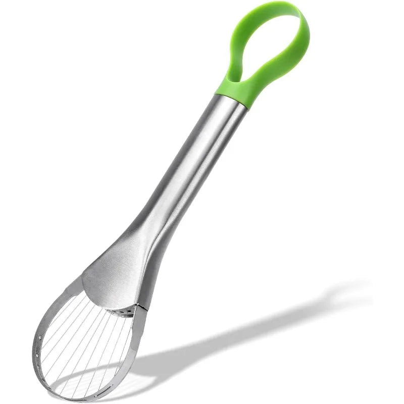 Stainless Steel Avocado & Kiwi Slicer with Paring Knife Fruit & Vegetable Slicer Qme 1pc
