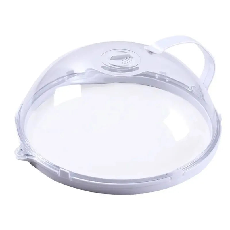 Microwave Food Splash Guard Cover with Steam Vent & Handle Microwave Cover Qme