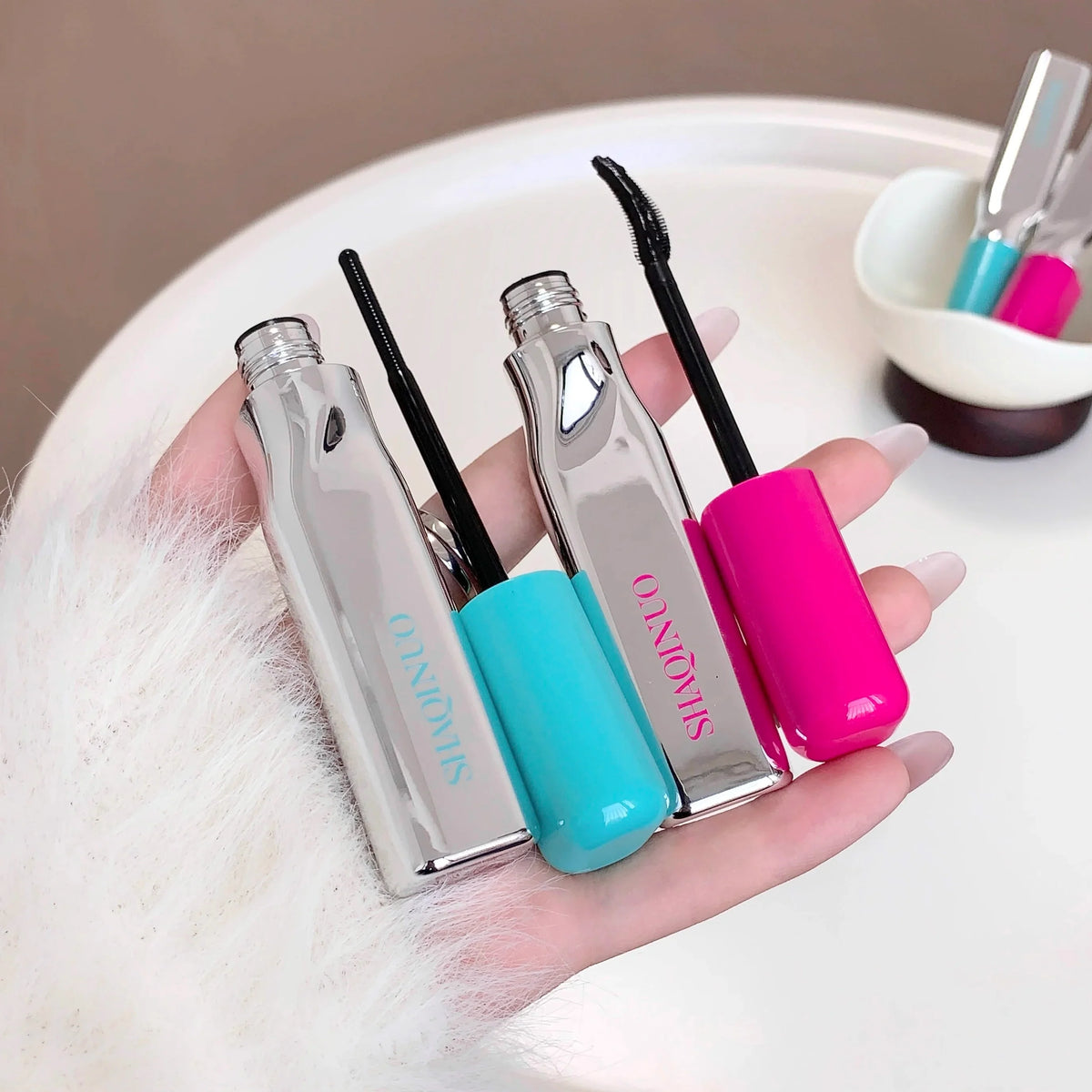 SHAQINUO Curly Black Mascara – All-Day Length & Volume Lengthening Mascara Qme