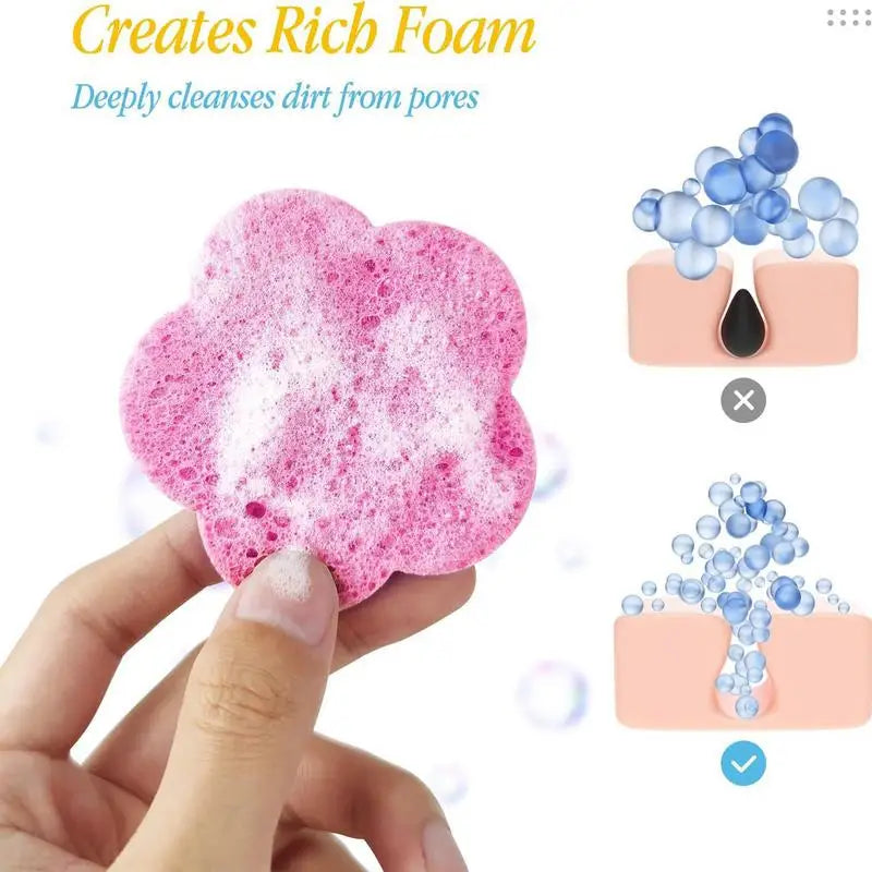 Washable Face Cleansing Pads – Reusable Makeup Remover Cotton Facial Cleansing Pads Qme