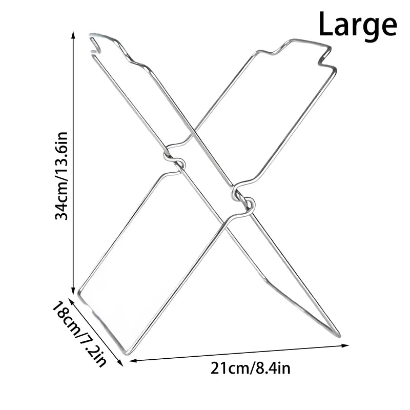Foldable Zinc Alloy Garbage Bag Holder – Kitchen Storage Rack Kitchen Storage Rack Qst Large
