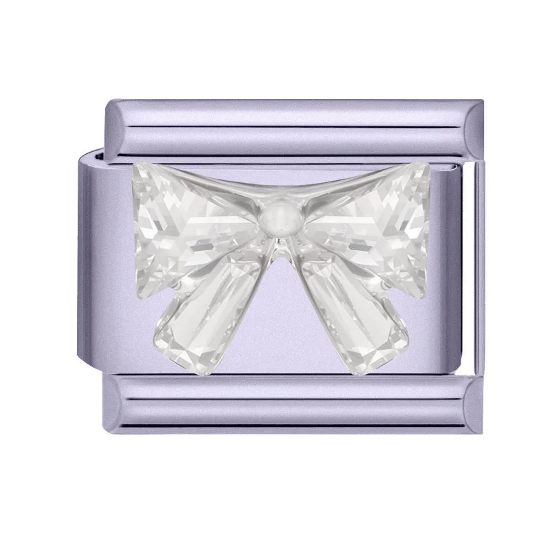 Zircon Butterfly Moon Stars Bow Italian Charm Links – Purple Italian Charm Links Qme Style 41