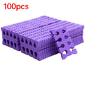 100-Pack Sponge Toe Separators for Nail Art & Pedicure Toe Separators Qme 100PCS puple