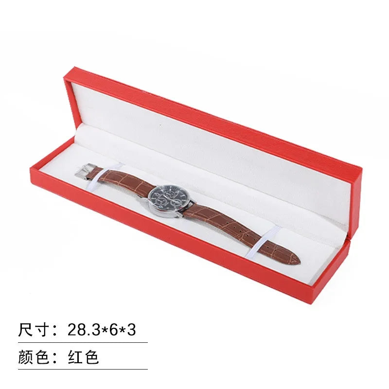 Single Watch Box PU Leather Wristwatch Display Case & Pillow Watch Display Case Qme