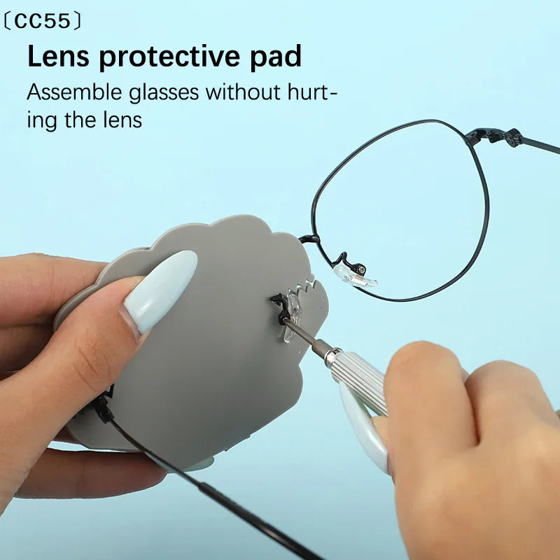 Silicone Glasses Lens Cover – Double-Sided Scratch Protection Lens Protector Cover Qst