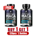 Maca Supplement with Ashwagandha, Shilajit & Zinc – 120 Caps Wellness Supplement Qst 2 Bottles-120pcs