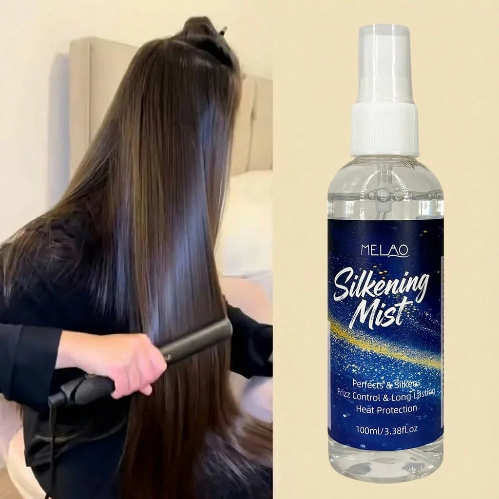 MELAO Hair Silkening Mist – Frizz Control & Shine Spray Hair Silkening Mist Qme