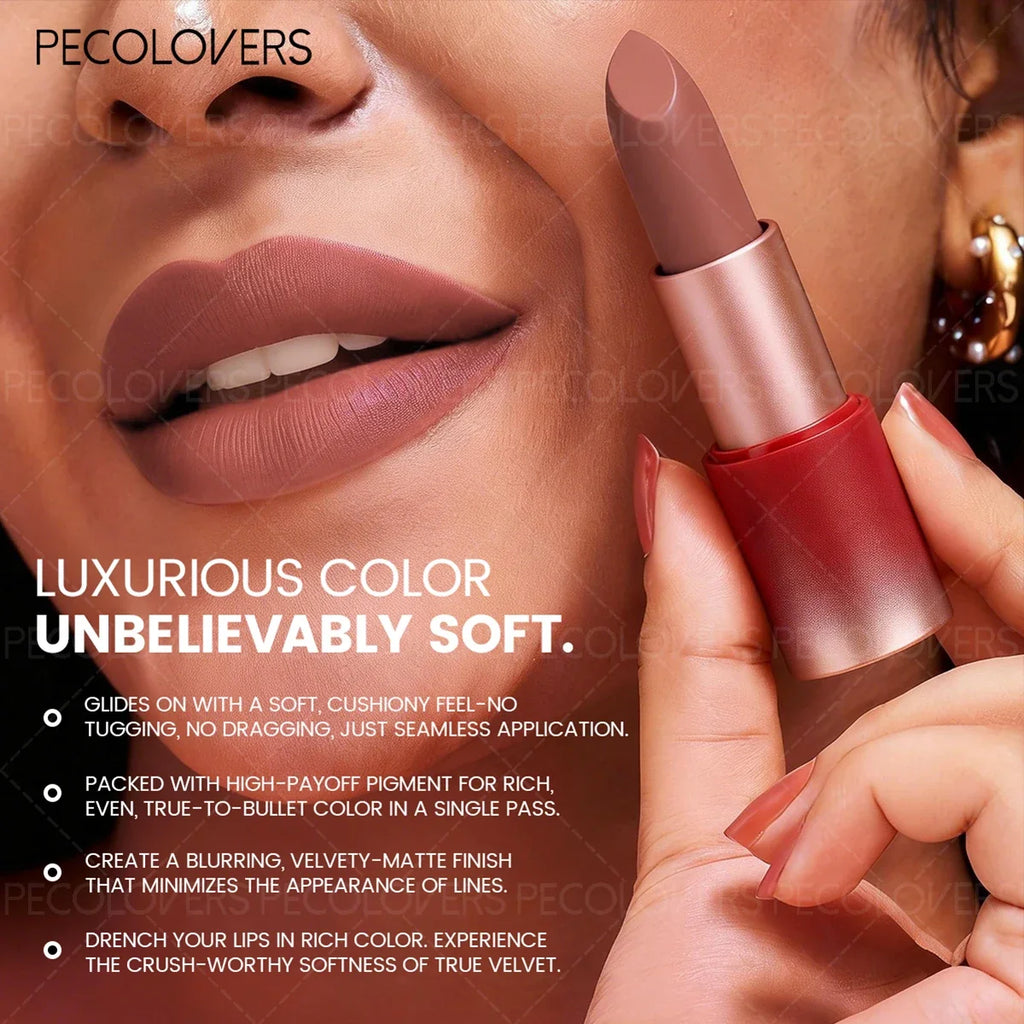 Qme Red Tube Lipstick | Waterproof, Non-Drying | 6 Shades Waterproof Lipstick Qme
