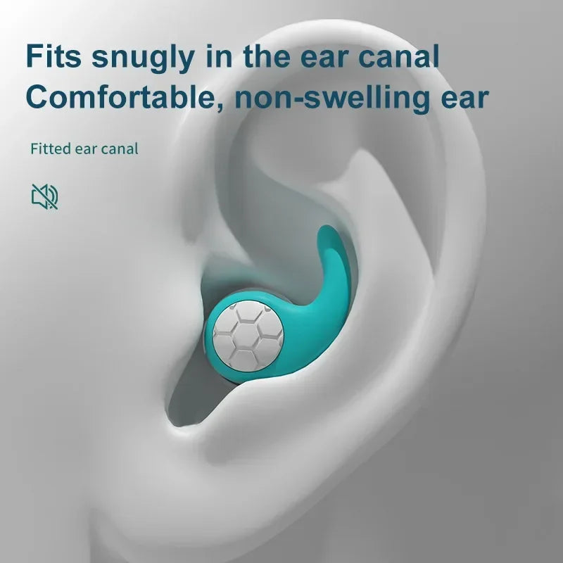 3-Layer Soft Silicone Ear Plugs for Sleep & Noise Reduction Silicone Ear Plugs Qme